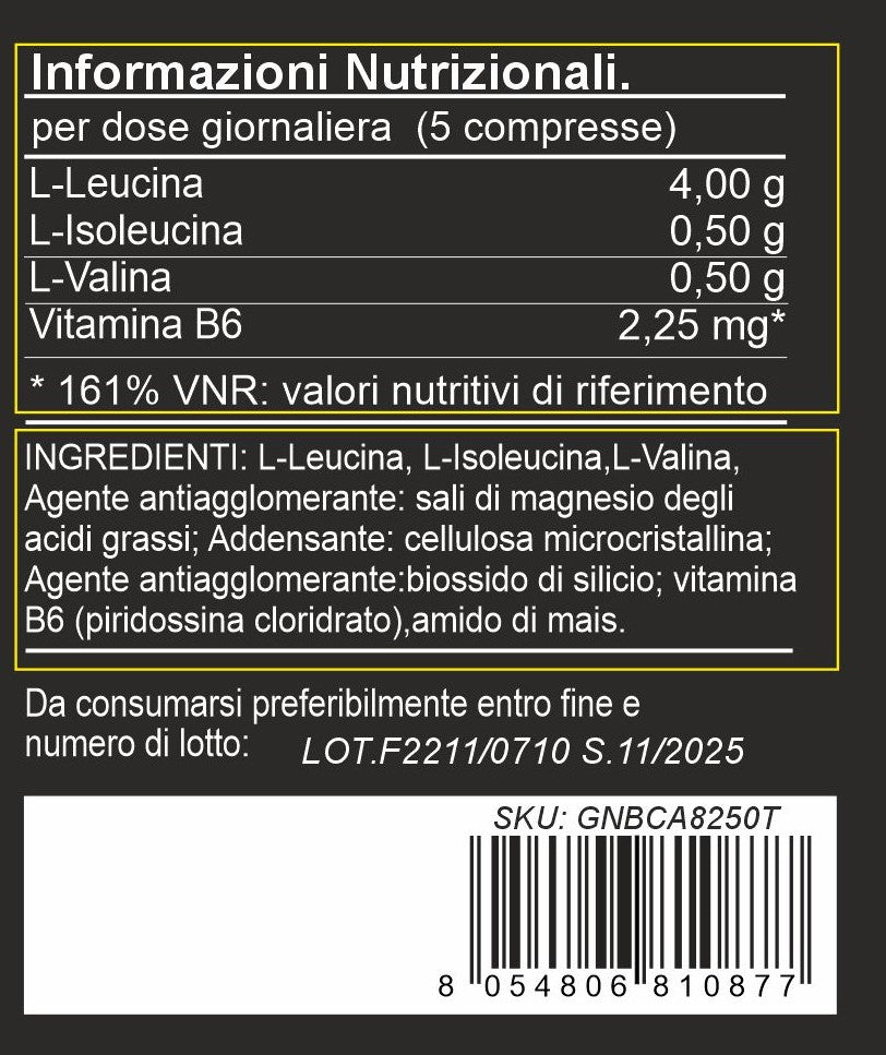 Bcaa compresse 811 Aminoacidi Genesis