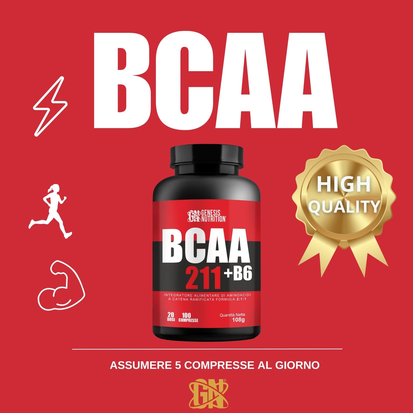 Bcaa Aminoacidi Ramificati in compresse