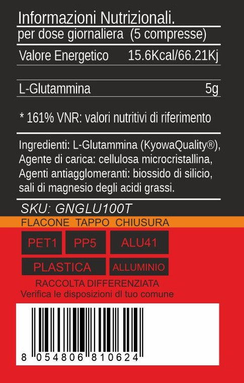 L-Glutammina 1000mg in Compresse - Recupero Muscolare