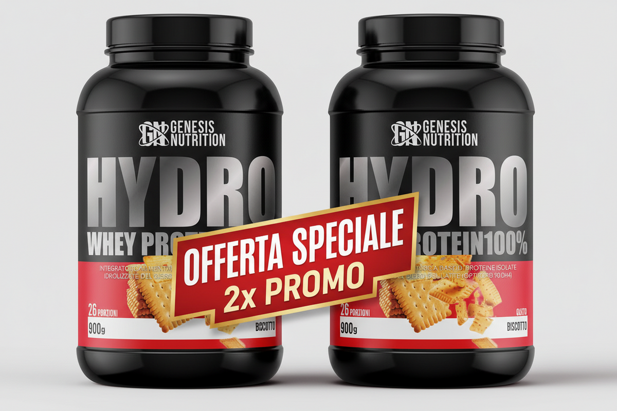 Hydro Whey Protein 900g proteine idrolizzate gusto biscotto - Genesis Nutrition