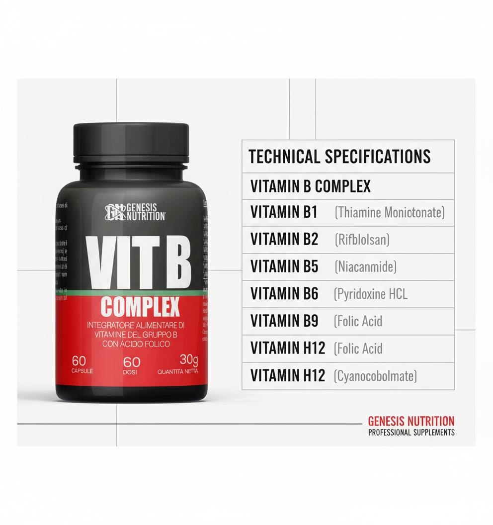 Vitamina B Complex 60 compresse - Genesis Nutrition