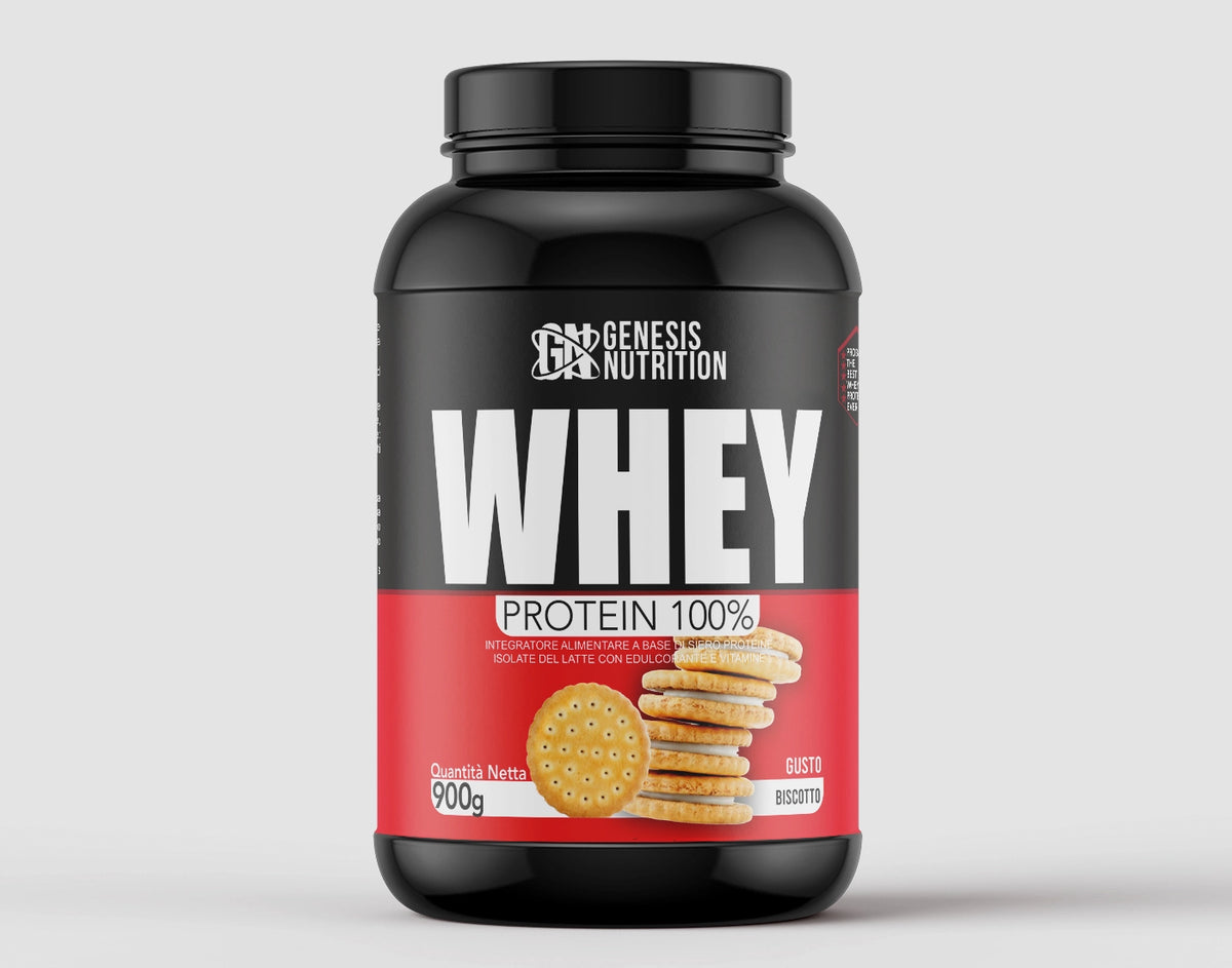 Whey Protein Isolate 900g gusto biscotto - Genesis Nutrition