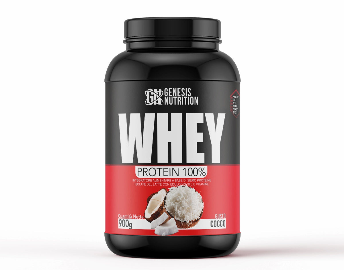Whey Protein Isolate 900g gusto cocco - Genesis Nutrition
