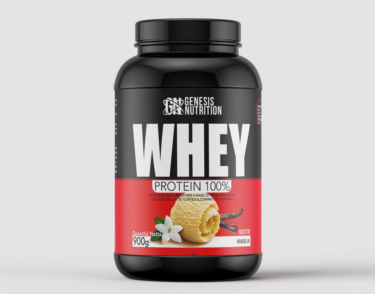 Whey Protein Isolate 900g gusto vaniglia - Genesis Nutrition