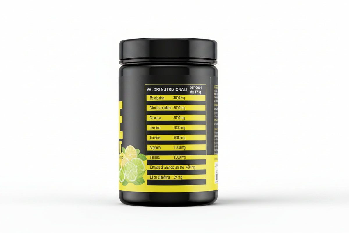 valori nutrizionali preworkout