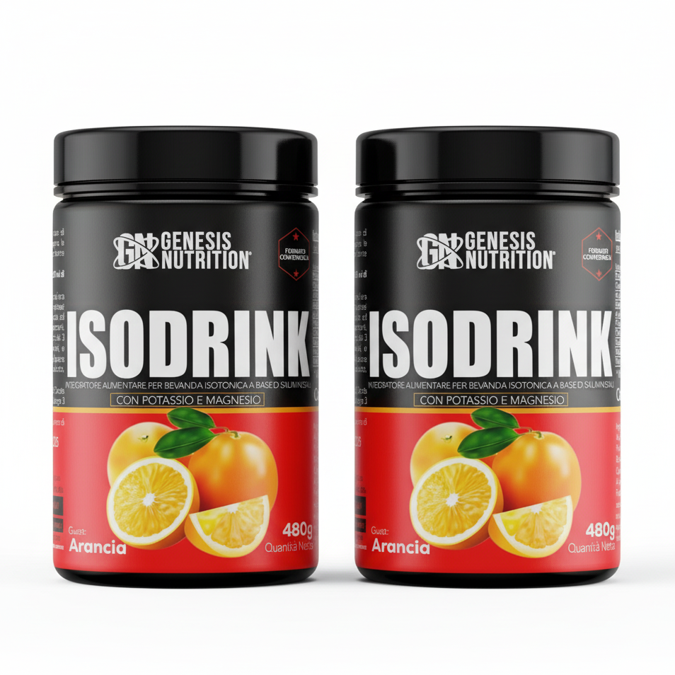 Isodrink 480g Gusto Arancia - Sali Minerali Elettroliti Idratazione | Genesis Nutrition