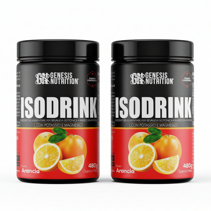 Isodrink 480g Gusto Arancia - Sali Minerali Elettroliti Idratazione | Genesis Nutrition