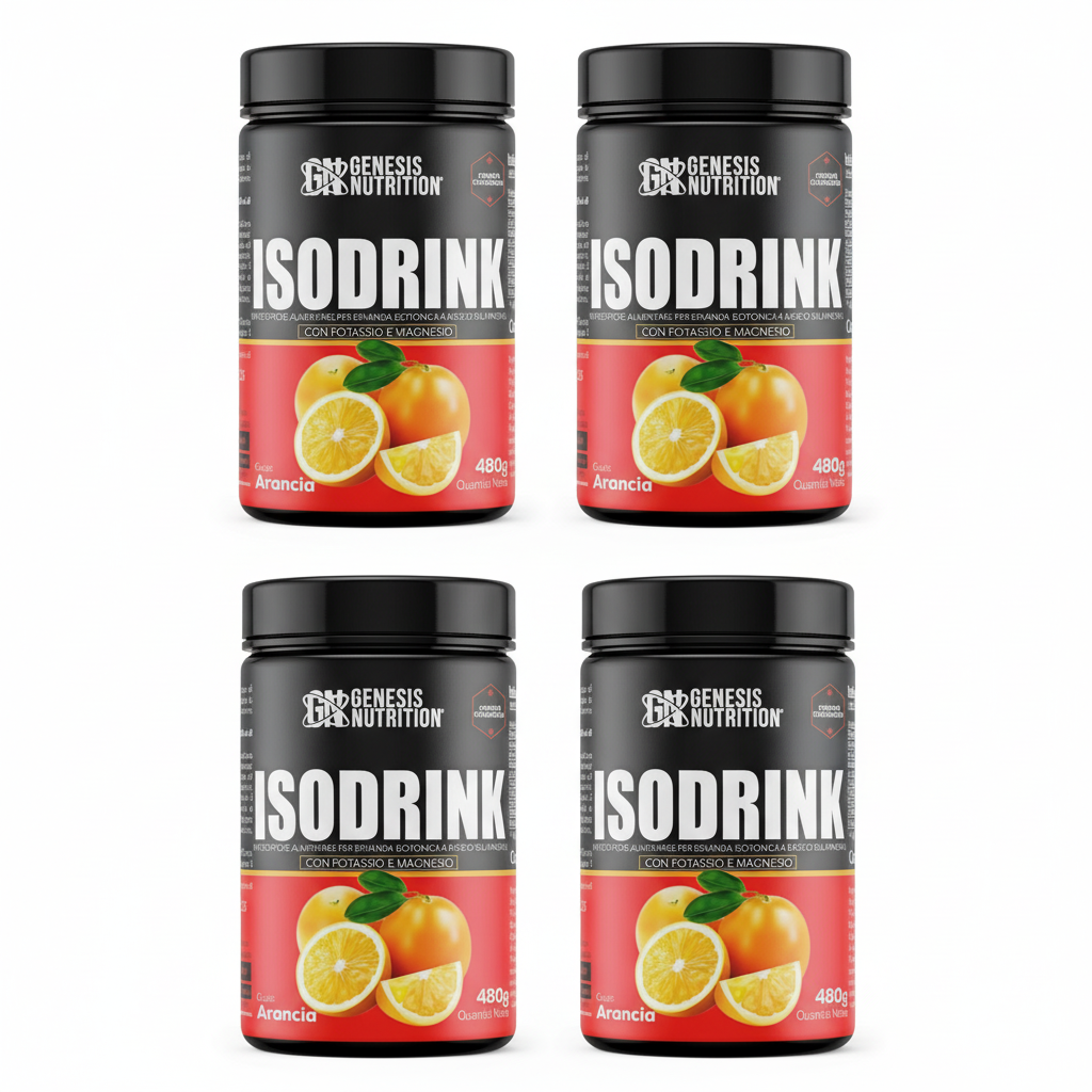 Isodrink 480g Gusto Arancia - Sali Minerali Elettroliti Idratazione | Genesis Nutrition