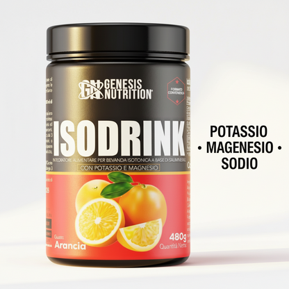 Isodrink 480g Gusto Arancia - Sali Minerali Elettroliti Idratazione | Genesis Nutrition