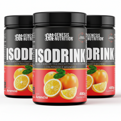 Isodrink 480g Gusto Arancia - Sali Minerali Elettroliti Idratazione | Genesis Nutrition