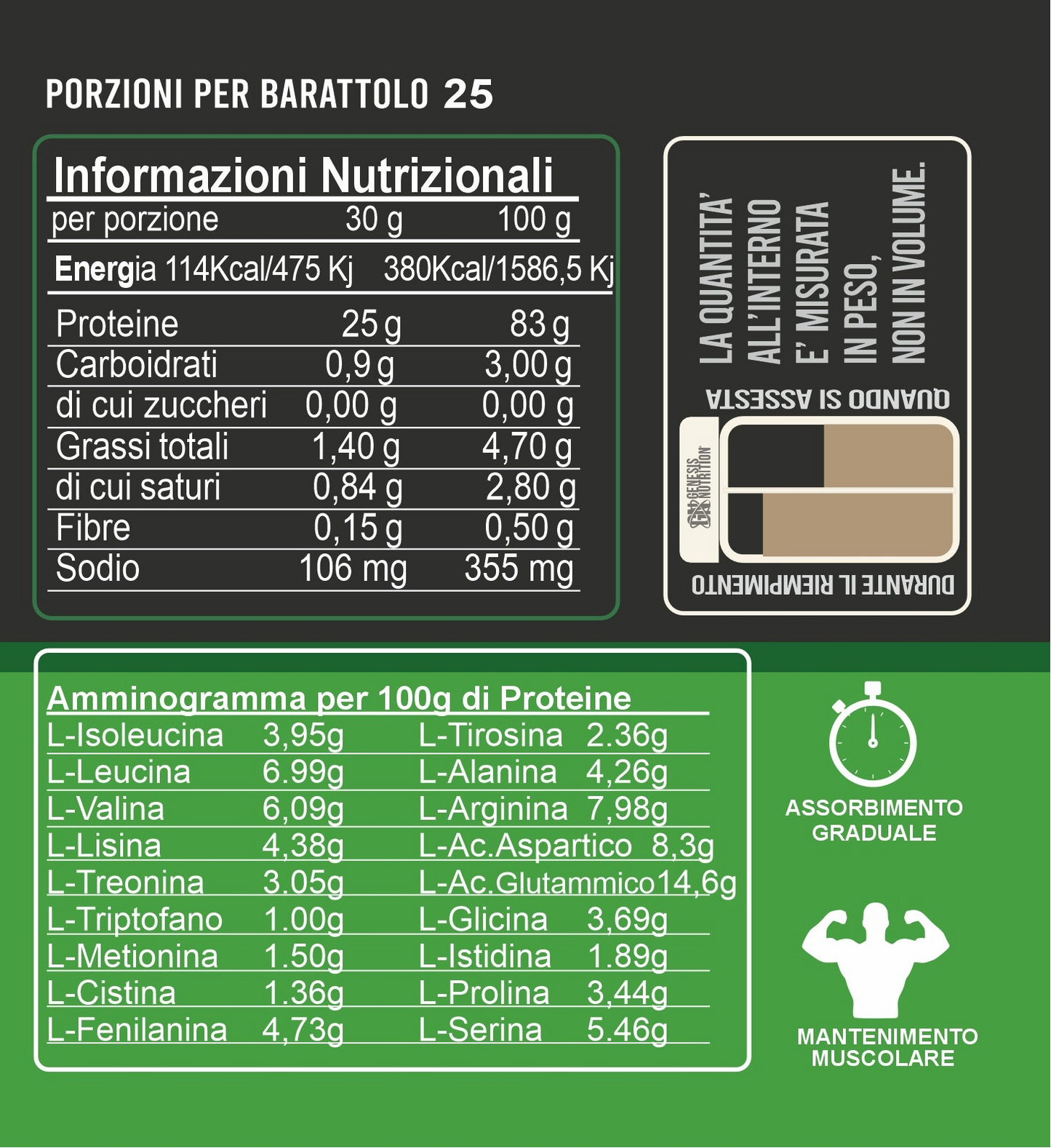 Vegan Protein Genesis  Proteine vegetali 100% pure