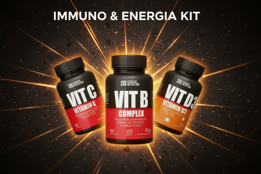 Immuno & Energia Kit – Vitamina D3 + Vitamina C + B Complex