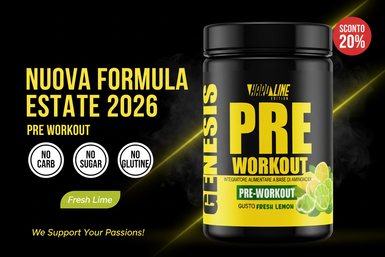 Genesis Pre Workout Banner NO CARB NO SUGAR NO GLUTINE